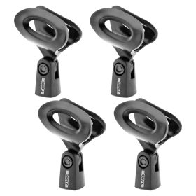 5 Core Mic Clips for Stands Microphone Clip Holder Universal Adjustable with 5/8" Male to 3/8" Female Screw Adapter Suitable for Handheld Microphones