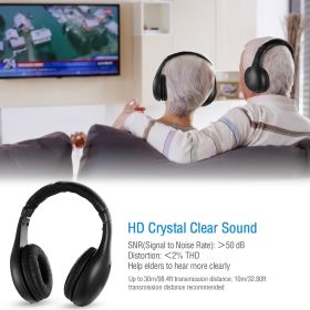 Wireless RF Headphones HiFi Over Ear Headsets RF Transmitter Receiver