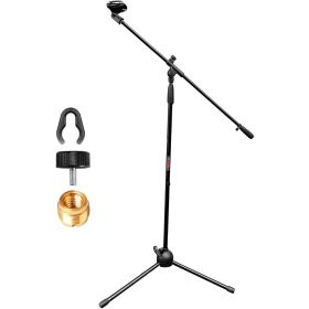 5 Core 360Â° Rotating Microphone Stand Boom Arm Foldable Tripod with Golden Brust MS 080 G