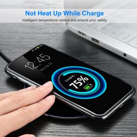 Wireless Charger Qi-Certified Ultra-Slim 5W Charging Pad for iPhone XS MAX/XR/XS/X/ 8/8 Plus