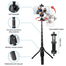 Selfie Stick Tripod Wireless Desktop Phone Tripod Stand Holder Telescopic Selfie Stick