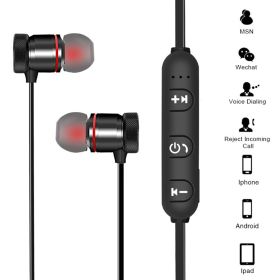 Magnetic Headphones In-Ear Bluetooth Stereo Earphones Headset Wireless Earbuds Random Color